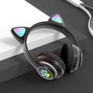 Belaidės bluetooth ausinės su ausytėmis STN28 CAT juodos