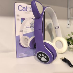 Belaidės Bluetooth ausinės VIV-23M CAT violetinės (Kopija)