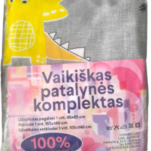 Patalynės užvalkalų komplektas vaikams "Dinozaurai"