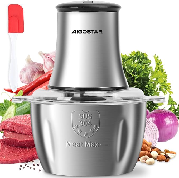Nerūdijančio plieno mėsmalė "AigoStar" Flor, 500w 1,8l
