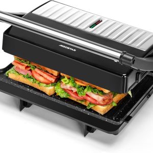 Sumuštinių keptuvė/grilis "AigoStar" York Pro, 1000W, sidabrinis