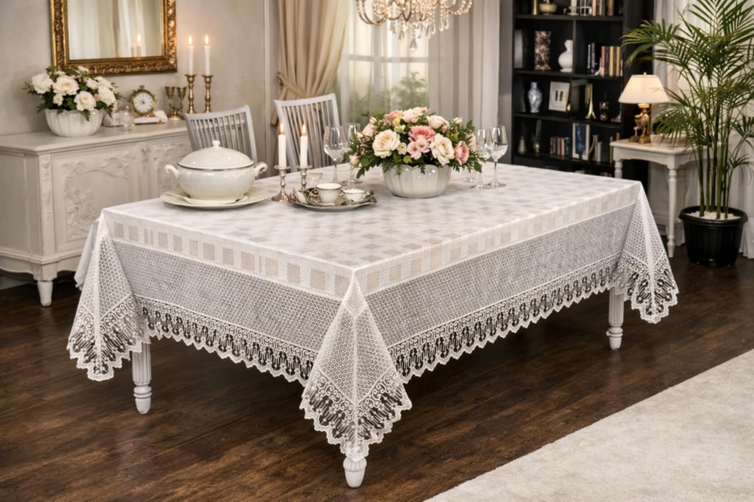 Staltiesė „Laura“ HASPEN VIP Collection, kreminė 160*220