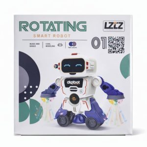 Šokantis robotas su šviesomis "Rotating Smart Robot" Mėlynai/baltas