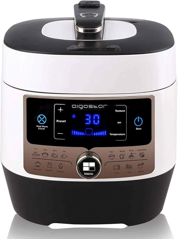Elektrinis greitpuodis 7in1 "AigoStar" PANDA, 5,5l, 1000W, Baltas - Image 2