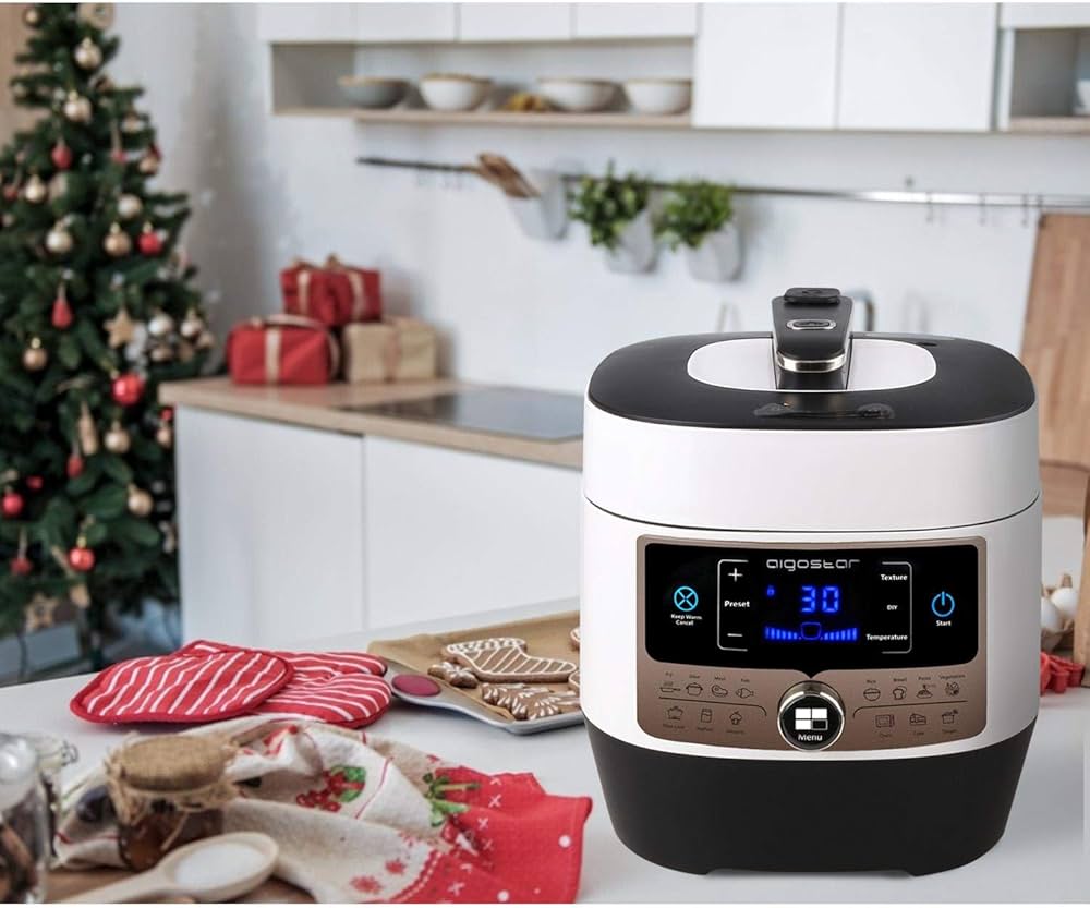 Elektrinis greitpuodis 7in1 "AigoStar" PANDA, 5,5l, 1000W, Baltas