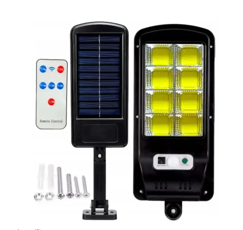 Lempa su judėsio jutikliu "SOLAR STREET" 1,800 mAh + Nuotolinio valdymo pultas