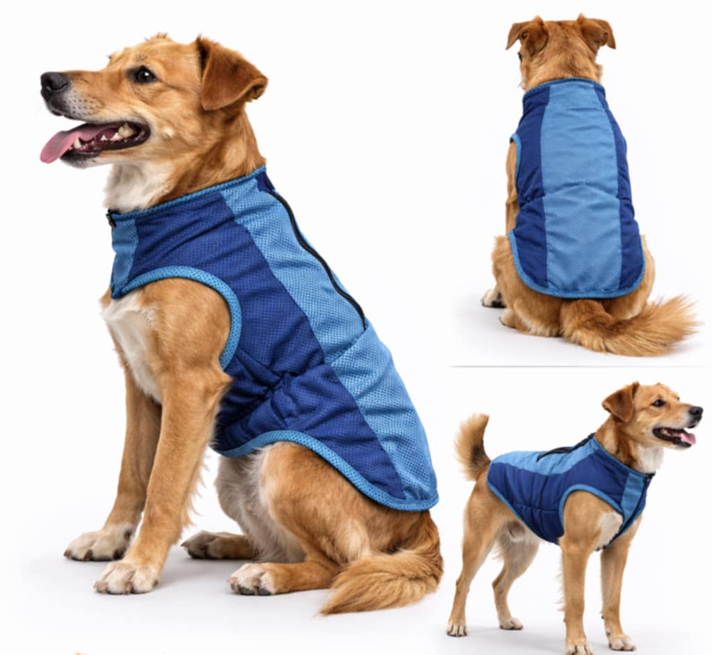Šuns vėsinantis apsiaustas "Cooling Vest" mėlynas "S"