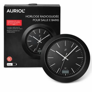Radijo bangomis valdomas vonios laikrodis (IPX4) "AURIOL"
