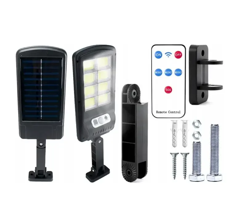 Lempa su judėsio jutikliu "SOLAR STREET" 1,800 mAh + Nuotolinio valdymo pultas - Image 3