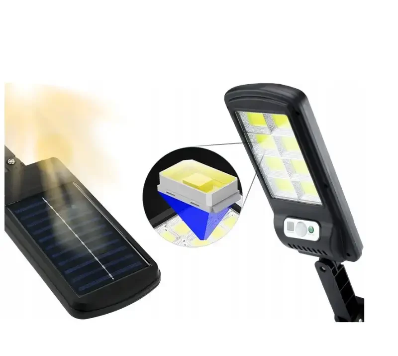 Lempa su judėsio jutikliu "SOLAR STREET" 1,800 mAh + Nuotolinio valdymo pultas - Image 2